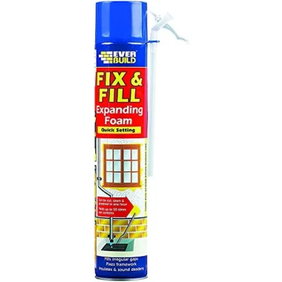 Image of 2 X Everbuild EVFF7 Fix and Fill Expanding Foam Filler 750ml by