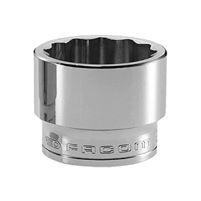 Image of Facom SC.S Socket 0.5 Inch 12 Sided 32 mm Rouge et Noir