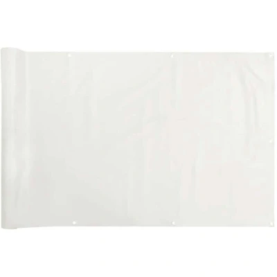 Image of vidaXL Balcony Privacy Screen White 300x120 cm PVC