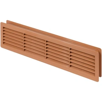 Image of Awenta 120x440mm Internal Door Plastic Light Brown Ventilation Grille
