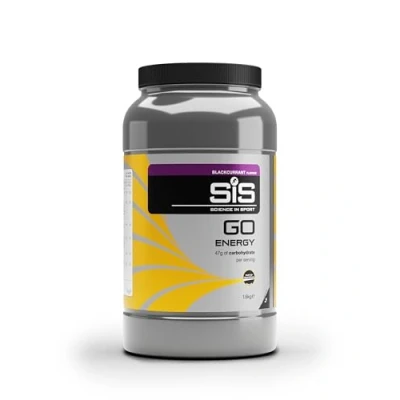 Image of Science In Sport GO Energy Powder Drinks, Blackcurrant Flavour, 47g of Carbohydrates, 32 Servings Per 1.6kg
