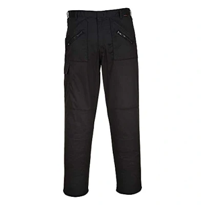 Image of Portwest S887 Comfort Reinforced Knee Action Trouser Black X Tall, 42