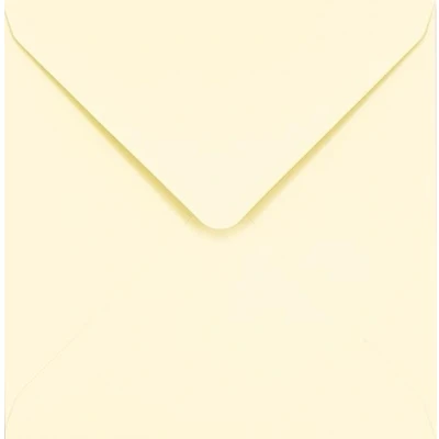 Image of 6&quot; x Ivory Cream Envelopes 50 Pack 155mm Square
