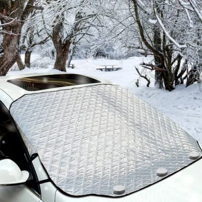 Image of iZoeL Windshield Magnetic Snow Cover Winter Windscreen Protector Frost Ice Guard Full Protection Car (Standard L Size 147 * 116cm)