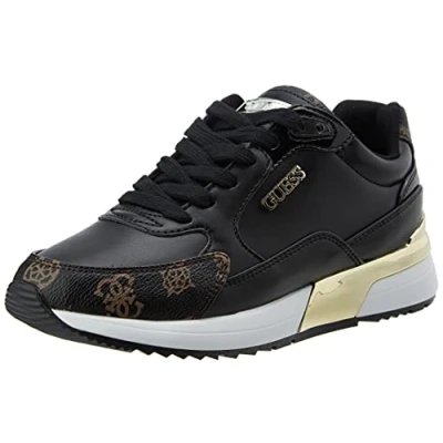 Image of GUESS Women&#039;s Moxea Sneaker, BLKBR, 4 UK