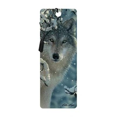 Image of 3D LiveLife Bookmark Broken Silence from Deluxebase. A Wolf with lenticular Artwork Licensed Renowned Artist Colin Bogle