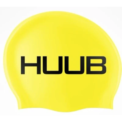 Image of Huub Swim Cap Hat Yellow Easy Stretch Lightweight Unisex Flat moulded 100% silicone Excellent durability
