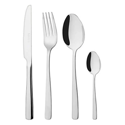 Image of Exzact Cutlery Set 16pcs Premium Stainless Steel/Flatware/Silverware 4 x Forks, Knives, Table Spoons, Tea Spoons