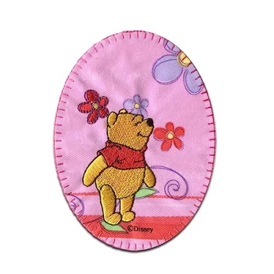 Image of Comercial Mercera Disney © Winnie The Pooh Blumen Iron On Patches Adhesive Emblem Stickers Appliques, Size: 4.21 x 3.15 Inches