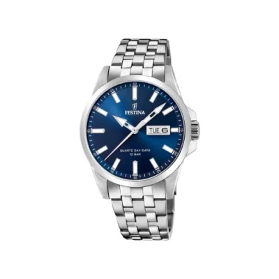 Image of Festina Men&#039;s Quartz Watch Klassik F16376/6 with Metal Strap