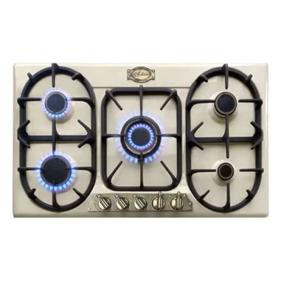 Image of Kaiser KG 9325 Empire 86cm Turbo Gas Hob 5 Burner Enamelled Cooktop (Ivory)