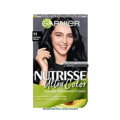 Image of GARNIER NUTRISSE Ultra Color GB 1.10 Infinite Black Permanent Hair Dye