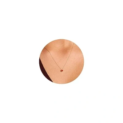 Image of TINGN Gold Necklaces for Women, 14K Solid Cute Heart Pendant Necklace Tiny Women Girls Dainty Choker Jewelry Teen