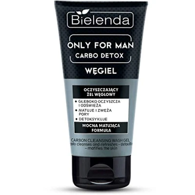 Image of Bielenda Only For Men Carbo Detox Cleansing Mattifying Face Carbon Gel 150g