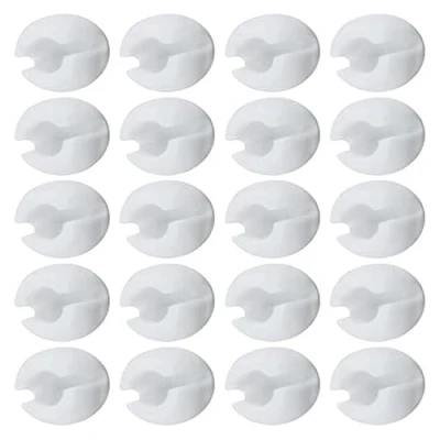 Image of FOLODA 20Pcs Curtain Beads Chain Crimp Stops For Roller Shade Beaded Stoppers Limit Buckles Blind Accessories