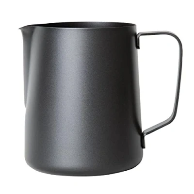 Image of Olympia Black Non Stick Milk Frothing Jug 900Ml with New Useful Features