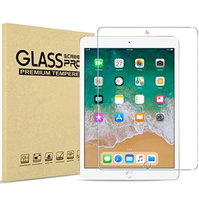 Image of ProCase 1 Pack for iPad 9.7 Screen Protector (iPad 6th/5th Generation, 2018/2017), Pro 9.7, Air 2 / Tempered Glass Film Clear