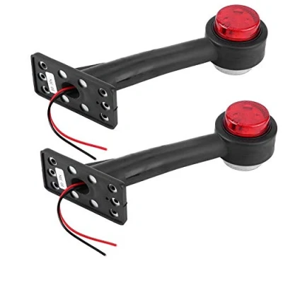 Image of EBTOOLS Side Marker Indicator Light Lamp Marked 2Pcs 12 LED 10V‑30V Elbow for Car Truck (X2)