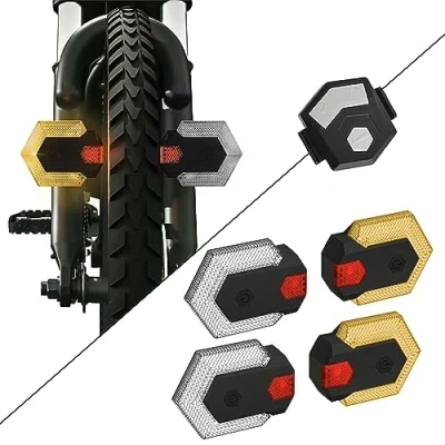 Image of Antfire Bike Tail Light with Turn Signals, USB Rechargeable Bright LED Safety Warning Rear Lights, Wireless Remote Control Waterproof Signal for Mountain Bike, Road Bicycle