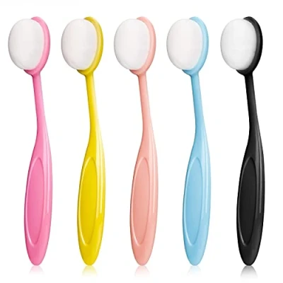 Image of Aoliandatong 5 Piece Brush Craft Ink Set, Make Up Blending Brush, Makeup Oval, Set for Crafts and Makeup, Gift Children Women (5 Pieces)