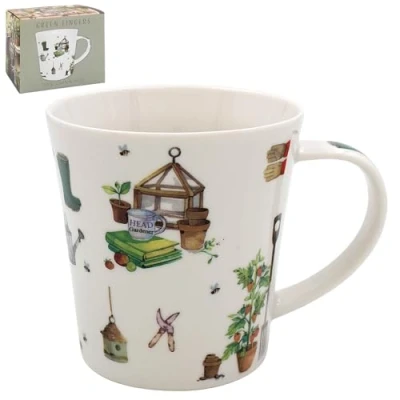 Image of The Leonardo Collection Green Fingers Gardening Design Fine China Mug