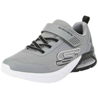 Image of Skechers Microspec MAX II Trainers Gray/black for kids, Size: 10.5K, Synthetics/textile