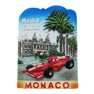 Image of 3D Monte Carlo Monaco fridge magnet,Home &amp; kitchen decoration magnetic sticker refrigerator magnet tourist souvenir gift