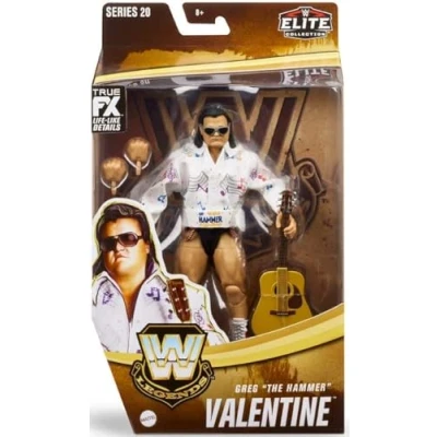 Image of WWE Elite Collection Greg The Hammer Valentine Wrestling Action Figure Legends Mattel Series 20, HLP57