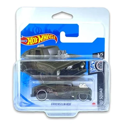 Image of Hot Wheels Erikenstein Rod (Green) 3/5 Squad 2021 120/250 (Short Card) *** COMES IN A KLAS CAR KEEPER PROTECTIVE COLLECTORS CASE GRY66