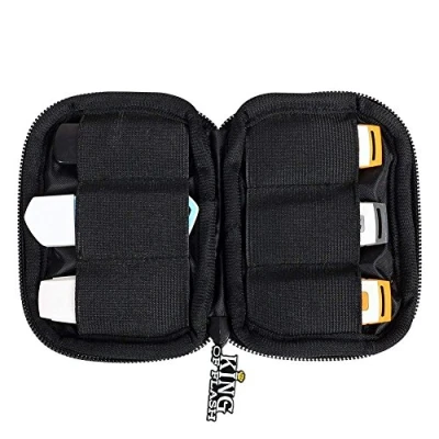 Image of USB Flash Drive Case With Premium Quality Padded Protection For Up To 6 Flash/Key Drives, Organizer King of (Camouflage)