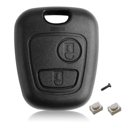 Image of Car Key Case Replacement for Peugeot 107 207 307 407 Citroen C1 C2 C3 C4 C5 Xsara Picasso Berlingo, 2 Buttons Remote Shell