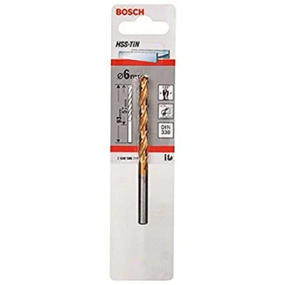 Image of Bosch 2608596711 HSS TiN DIN 338 Metal Drill Bits