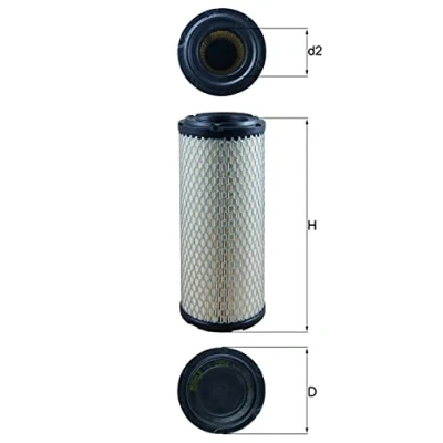 Image of 52034858 Air Filter MAHLE ORIGINAL LX 2958 273,5mm 104,0mm Insert