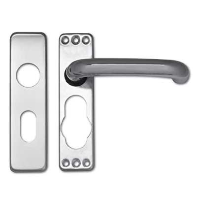 Image of Asec Door furniture Lever Lock Oval