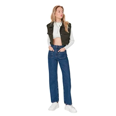 Image of Trendyol Jeans Blue Wide Leg