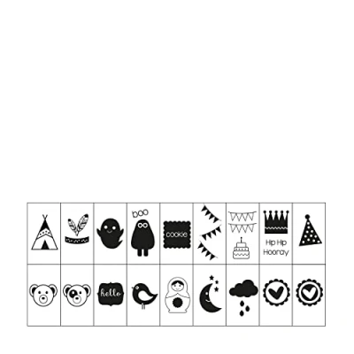 Image of Vaessen Creative 18 Piece Kids Lightbox Symbols