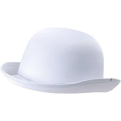 Image of Bristol Novelty Bowler Hat Satin Finished White