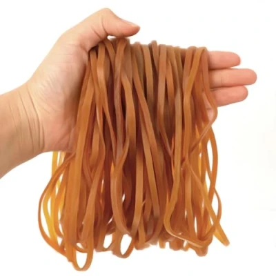 Image of 100 Pieces Large Rubber Bands, Heavy Duty Elastic Bands Long Thick for Money Office Home School Supplies(20cm Length, 4mm Width)