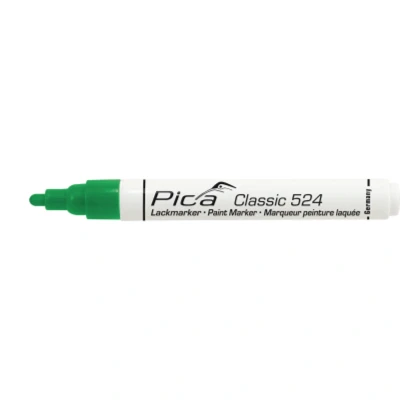 Image of Pica 524 36 Industrial Permanent Paint Marker Green Round Tip 2 4mm Fast Drying