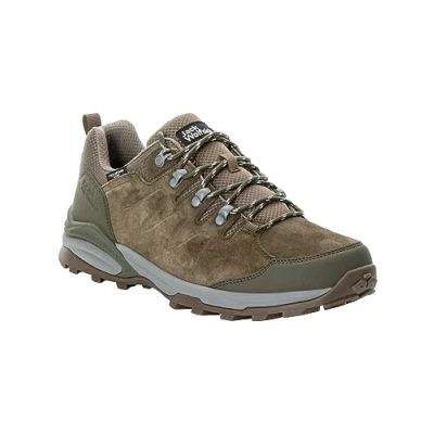 Image of Jack Wolfskin Unisex Refugio Texapore Low M Hiking Shoe, Cold Coffee, 7 UK