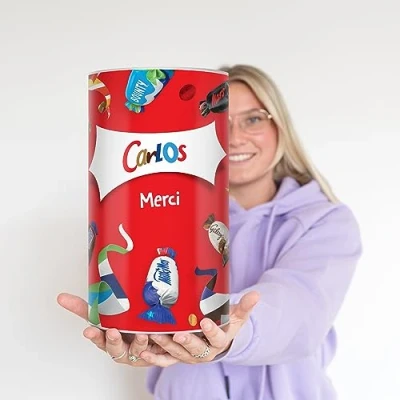 Image of Celebrations Personalised Chocolates Chocolate gift with name for Women or Men (Celebrations Tube)