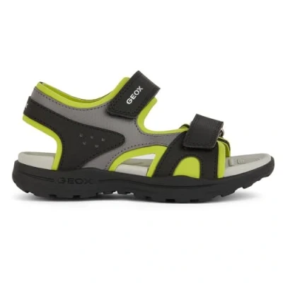 Image of Geox J Vaniett Boy C Sandal, Black Lime, 11.5 UK Child