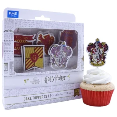 Image of PME Harry Potter Cake Toppers, Pack of 15, Gryffindor