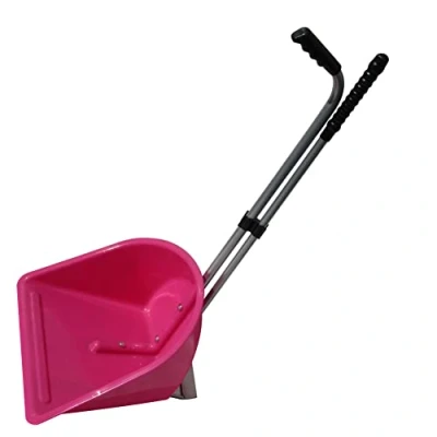 Image of SecureFix Direct Horse Poop Scoop and Rake (Manure Equestrian Heavy Duty Lightweight Pink)