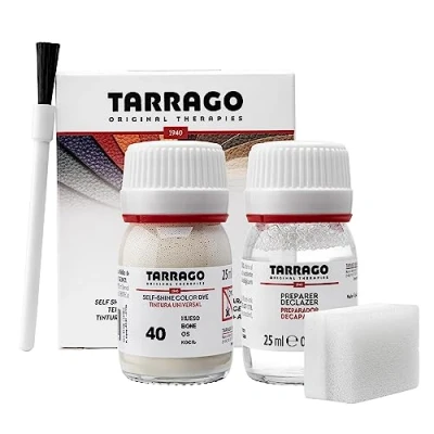 Image of Tarrago Dye With Primer For Natural And Synthetic Leather Shoes Self Shine Color Preparer 90 Colours, 25ml