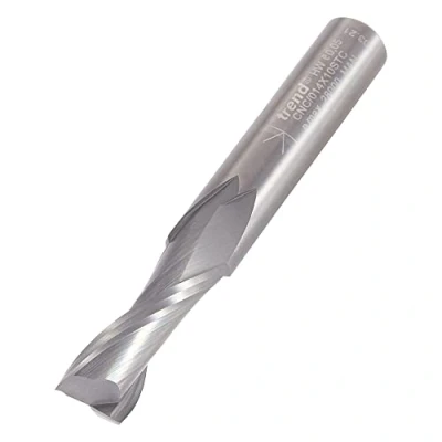 Image of Trend CNC Spiral Up Cut Router Cutter, 10mm Shank, Diameter &amp; 28mm Length, Solid Tungsten Carbide, CNC/014X10STC