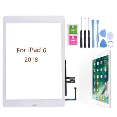 Image of Hedywei Replacement Touch Screen for iPad 6 Gen A1893 A1954 (2018 9.7 inch) Digitizer with Tool Kit