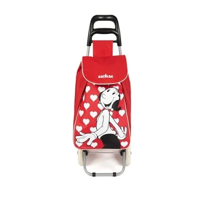Image of Excelsa Olivia Shopping Cart, 38 L Capacity, Removable Bag, Water Repellent