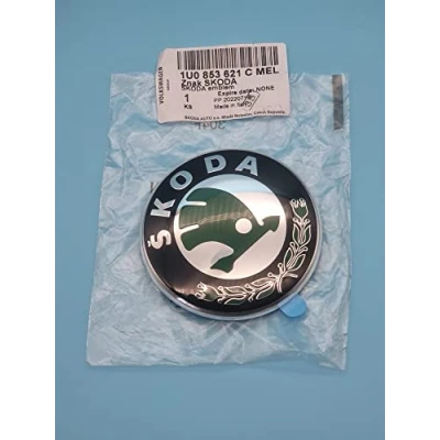 Image of Original Skoda Logo Emblem For Tailgate 1U0853621 C Mel