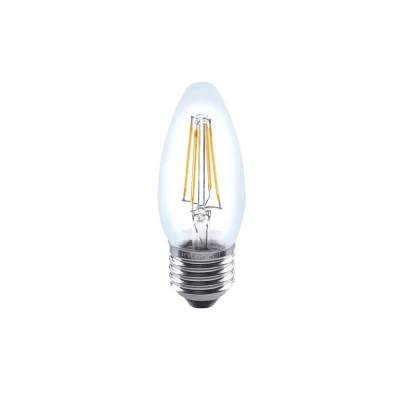 Image of Dimmable LED Clear Candle Bulb 4.5W (40W) Warm White Screw Fitting (E27)